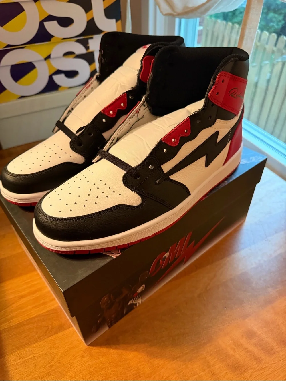 OMI in a Hellcat Reloaded Mens Size 13 BRAND NEW JORDAN 1 Bred Toe Retro
